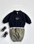 Embroidery Anorak Sweatshirt