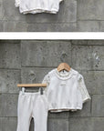 Little Foxx – Torchon Waffle Floral Tee