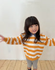 Striped Collar Sweatshirt