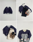 Teddy V-Neck Sweatshirt