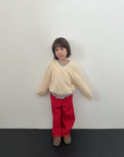 Teddy V-Neck Sweatshirt