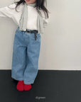 Dot Denim Pants