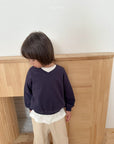 Teddy V-Neck Sweatshirt