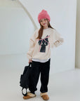 Little Foxx – Double Fleece Ribbon Cat Sweatshirt