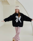 Little Foxx – Double Fleece Ribbon Sweatshirt