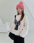 Little Foxx – Double Fleece Ribbon Cat Sweatshirt