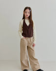 Little Foxx – Mongsil Peach Halter Cardigan Tee