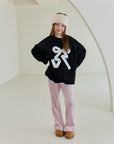 Little Foxx – Double Fleece Ribbon Sweatshirt