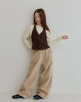 Little Foxx – Mongsil Peach Halter Cardigan Tee
