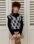 Little Foxx – Fleece Argyle Vest