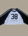 Little Foxx – Lace Raglan Crop Tee