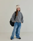 Little Foxx – Front Pleated Denim Pants