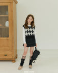 Little Foxx – Argyle Crop Vest