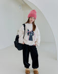 Little Foxx – Double Fleece Ribbon Cat Sweatshirt