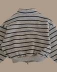Little Foxx – Double Fleece Striped Zip-up