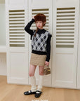 Little Foxx – Fleece Argyle Vest