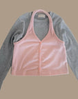 Little Foxx – Mongsil Peach Halter Cardigan Tee