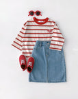 Little Foxx – Cats Striped Tee