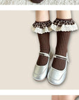 Little Foxx – Heart Brown Knee Socks 3-Pack Socks Set
