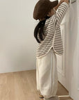 Heart Stripe Pullover – Sweatshirt mit Platz zum Wachsen