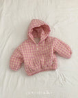 Check Padded Anorak