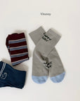 Stripe Happy Socks Set