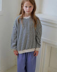 Terry Stripe Sweatshirt