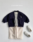 Bear Embroidery Cardigan