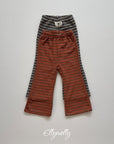 Little Foxx – Latte Striped Bootcut Pants