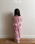 Little Foxx – Snowflake Ribbed Frill Cardigan
