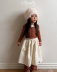 Little Foxx – Pompom Corduroy Skirt