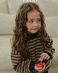 Little Foxx – Color Contrast Knit Sweatshirt