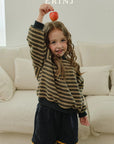Little Foxx – Color Contrast Knit Sweatshirt