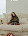 Little Foxx – Color Contrast Knit Sweatshirt