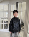Little Foxx – Leather Bomber Jacket
