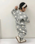 Fleece Bubble Top Bottom Set