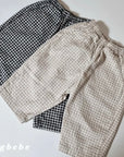 Washed Check Baggy Pants
