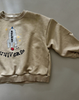 Rocket Universe Sweater – Pigment-Dye mit Raketen-Print