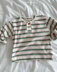 Henley Stripe Tee