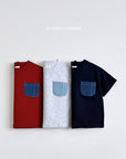 Denim Pocket Short Sleeve Tee