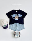 Slub Denim Shorts