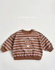 Happy Bear Stripe Sweatshirt