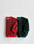 Fleece Check Sweatshirt