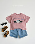 Car Print Short Sleeve Tee