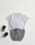 Lettering Embroidery Point Tee