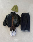 Little Foxx – High Neck Vegan Leather Jacket