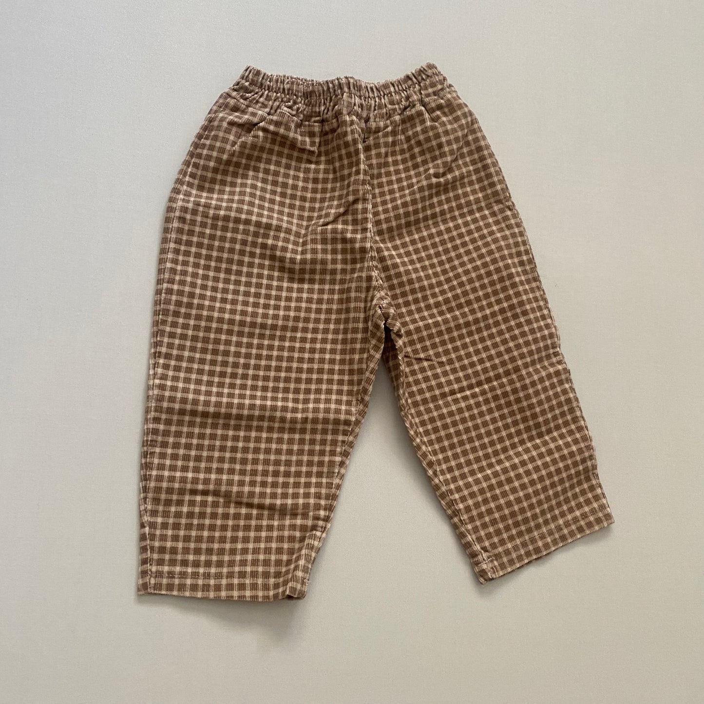 Corduroy Check Pants