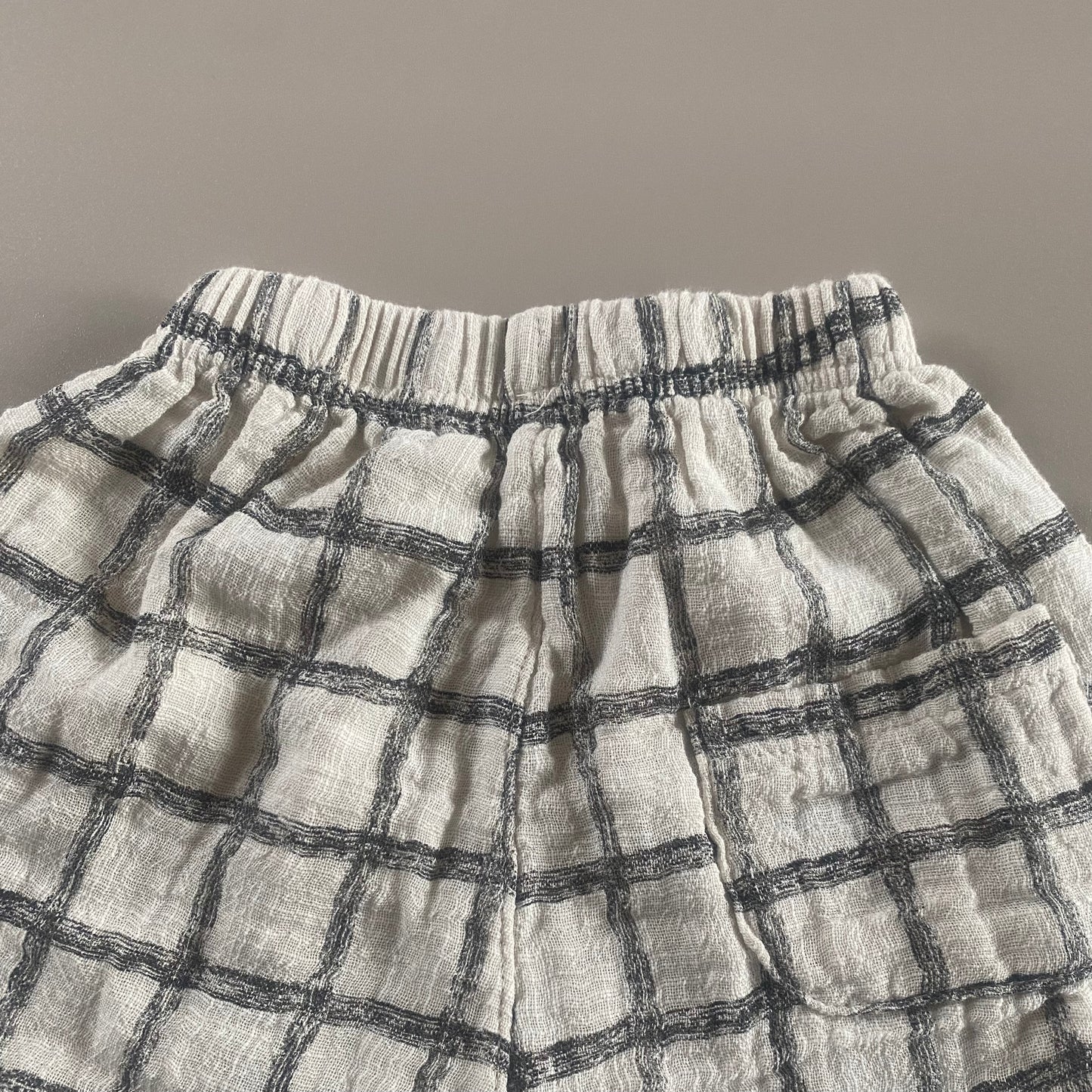 Pie Pants - Check Charcoal