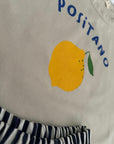 Positano Lemon Tee – Sommerliches T-Shirt mit Zitronen-Print