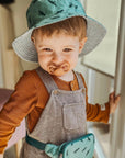 Dino & Stripes Reversible Hat – Wendbarer Sommerhut für Kids